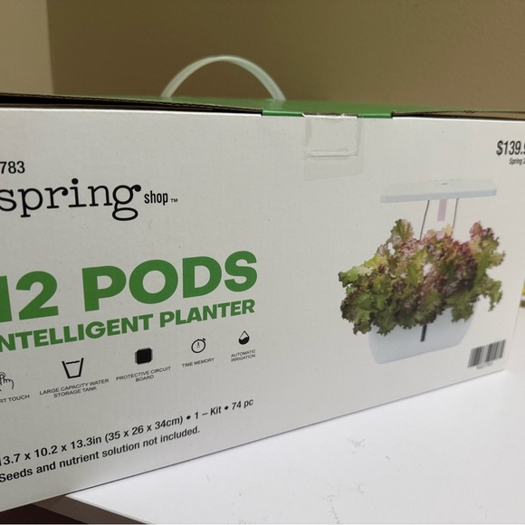 12 Pods Intelligent Planter self watering irrigation and plants lights set - Picture 4 of 4